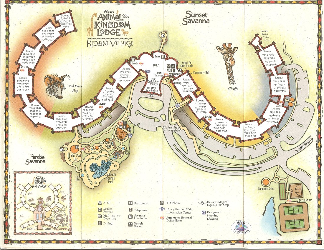 animal kingdom villas map